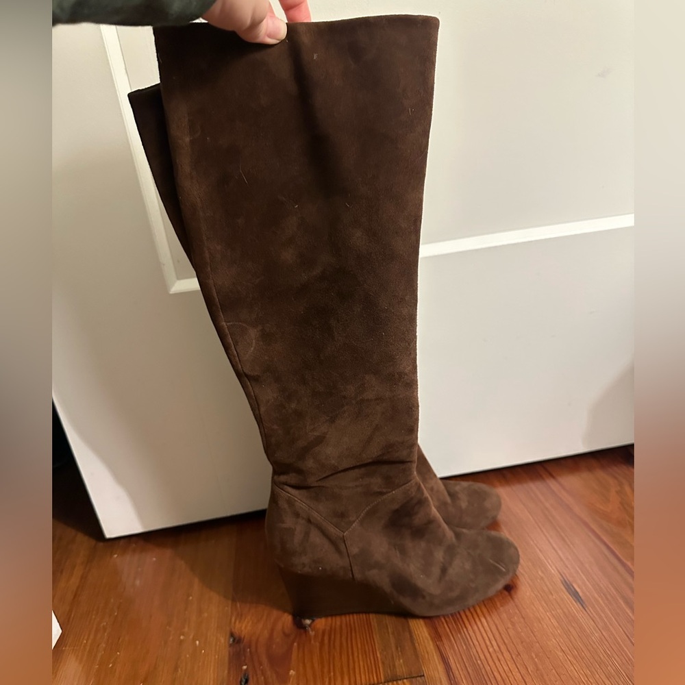 Cole Haan Brown Suede Boots